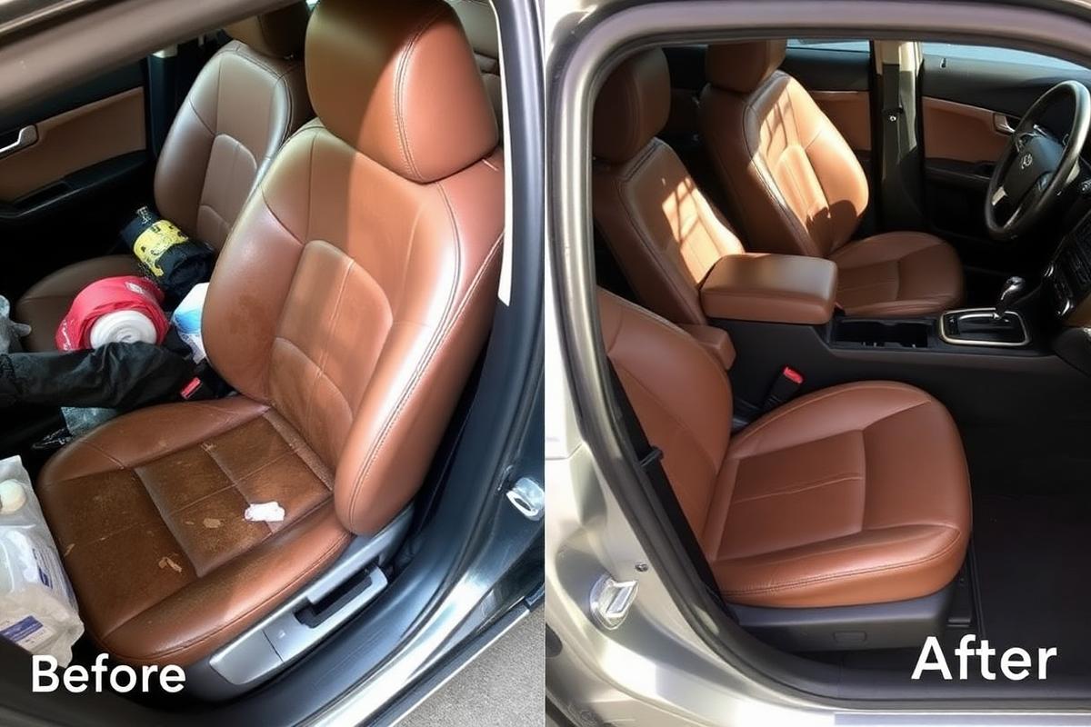 Interior Detail before and after